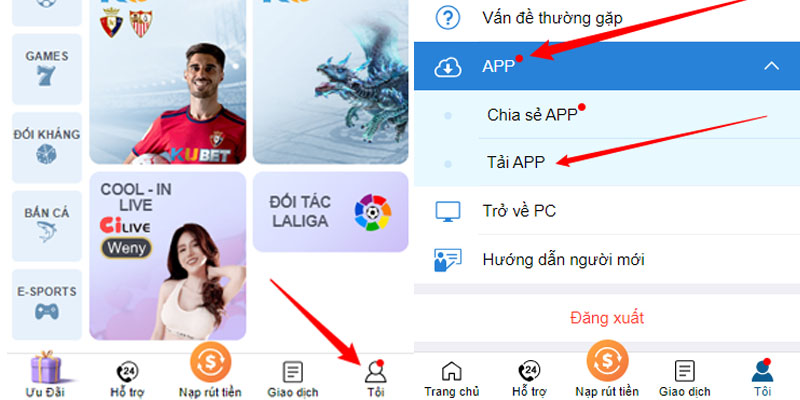 Tải Kubet11 - Hướng dẫn trên smartphone cho anh em bet thủ 2 Hướng dẫn tải app Kubet11 trên thiết bị hệ điều hành Android